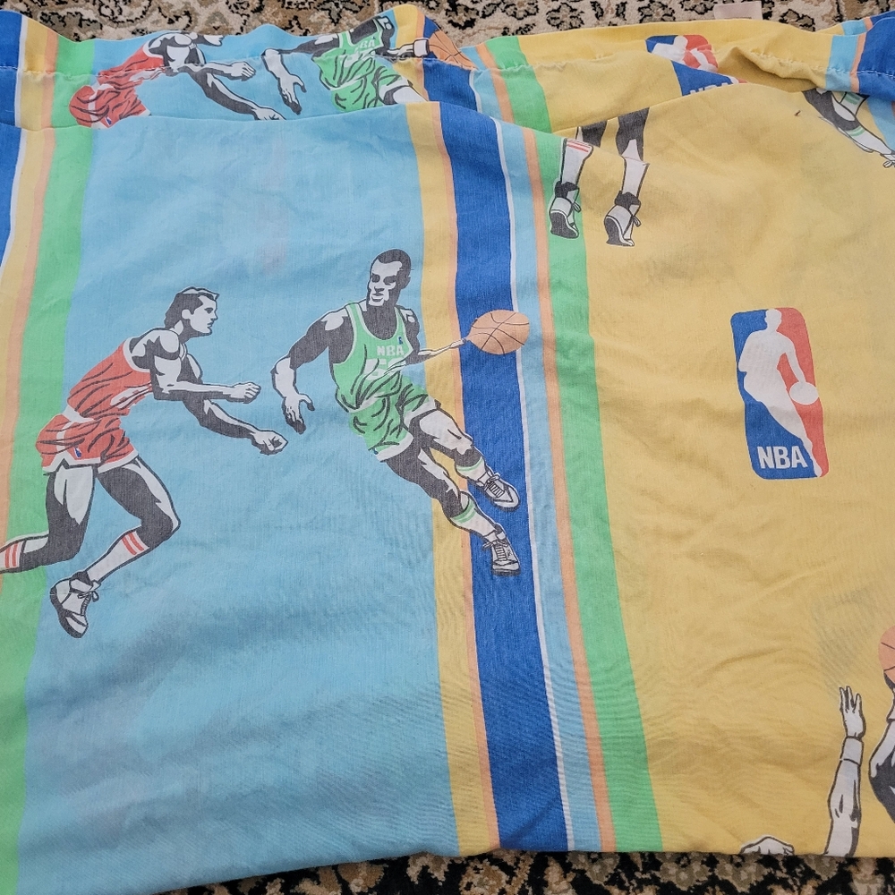 Vintage 1980s NBA bedding Twin size